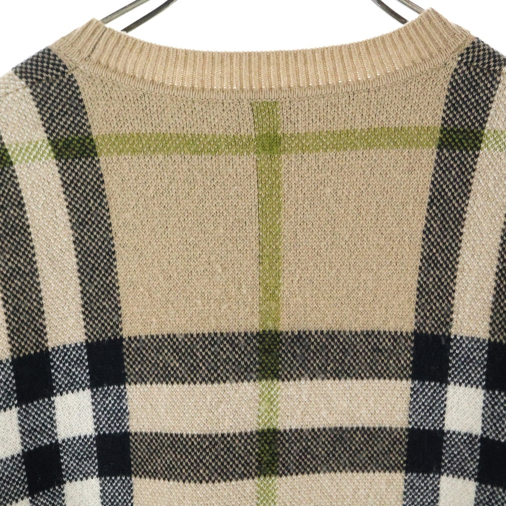 BURBERRY(バーバリー) 22AW NIXON Knit ニクソンニット ノバチェック カシミヤ ベージュ 8041286/71E