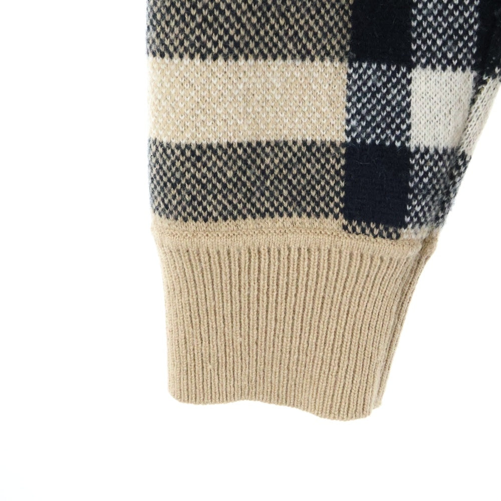 BURBERRY(バーバリー) 22AW NIXON Knit ニクソンニット ノバチェック カシミヤ ベージュ 8041286/71E