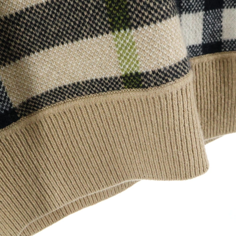 BURBERRY(バーバリー) 22AW NIXON Knit ニクソンニット ノバチェック カシミヤ ベージュ 8041286/71E