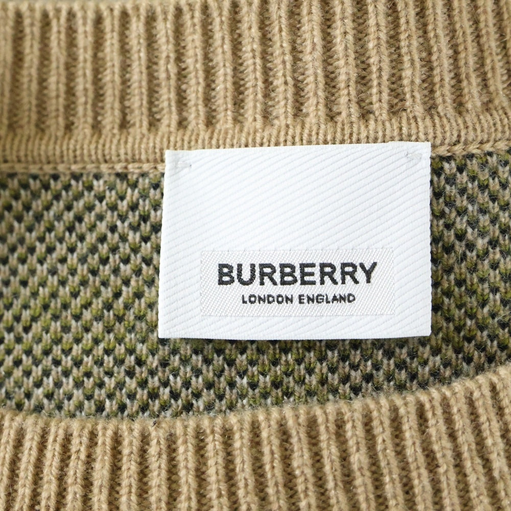 BURBERRY(バーバリー) 22AW NIXON Knit ニクソンニット ノバチェック カシミヤ ベージュ 8041286/71E