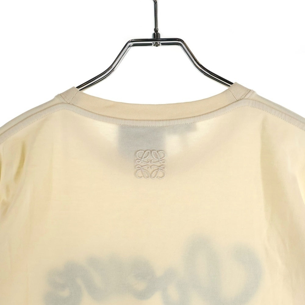 LOEWE(ロエベ) 22SS Cactus Logo Embroidery Tee パウラズイビザ ロゴ刺繍ショートスリーブカットソー 半袖Tシャツ ベージュ S616Y22J02