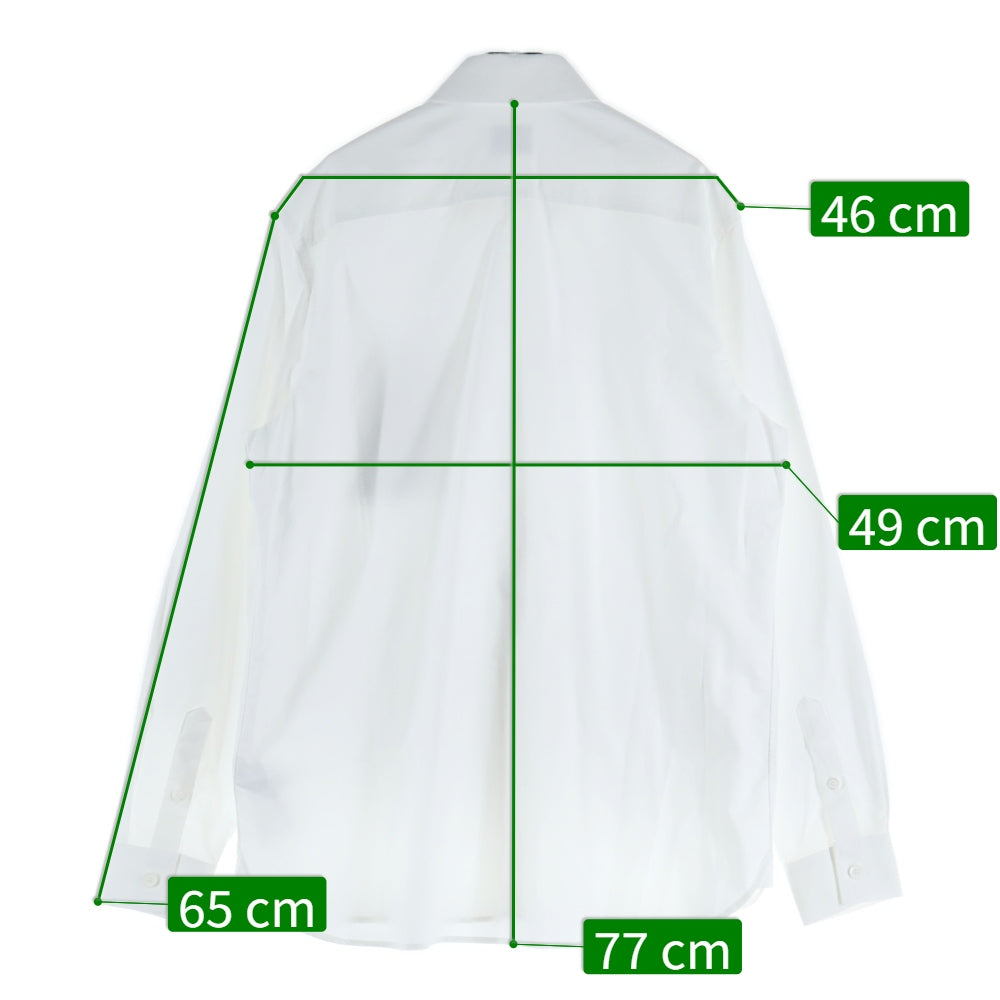 BURBERRY(バーバリー) Logo patch shirt ロゴパッチシャツ ホワイト 8050134/72B
