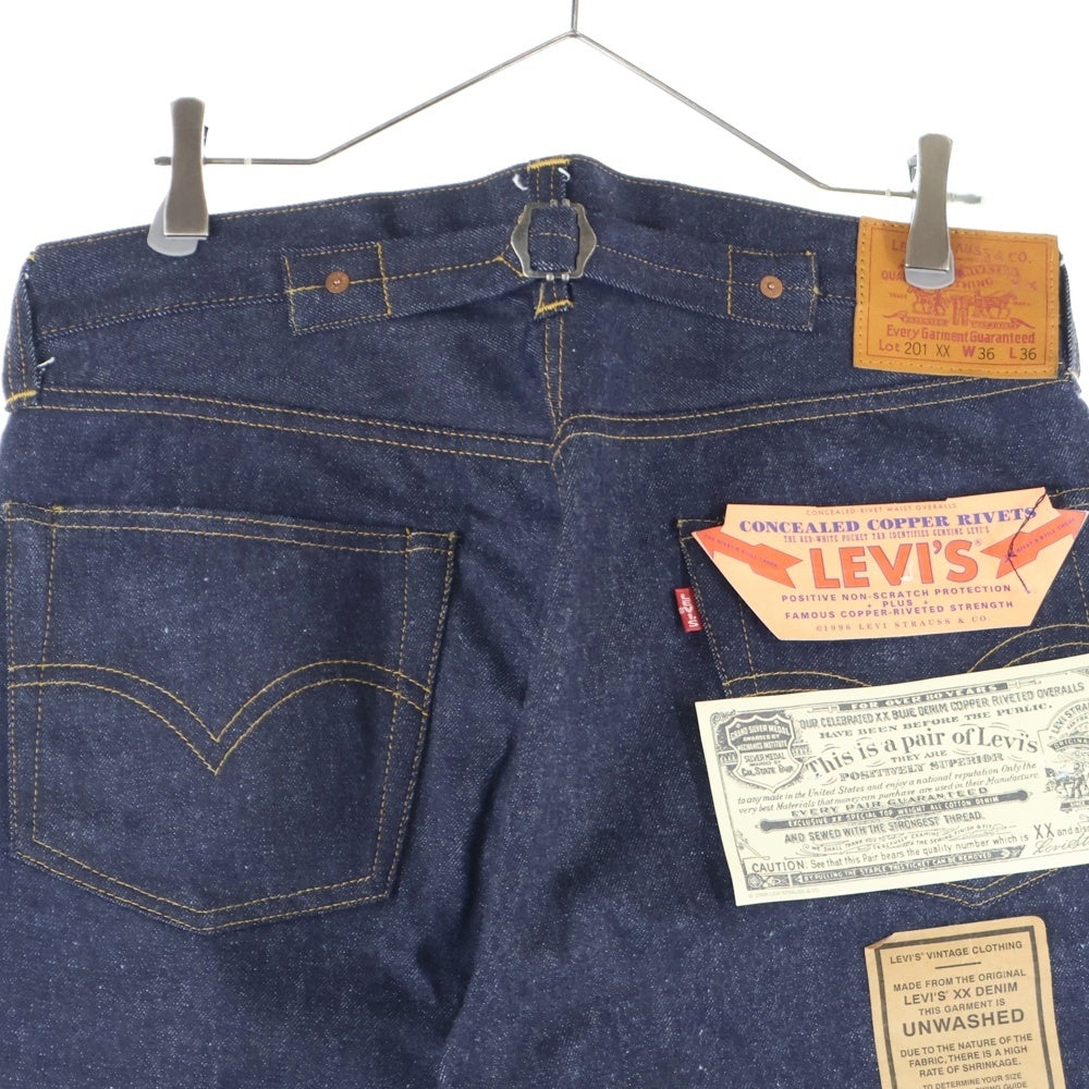 Levi's(リーバイス) 90S VINTAGE 201XX デッドストック ヴィンテージ デニム ボタン裏555 バレンシア工場 インディゴ 201-0003