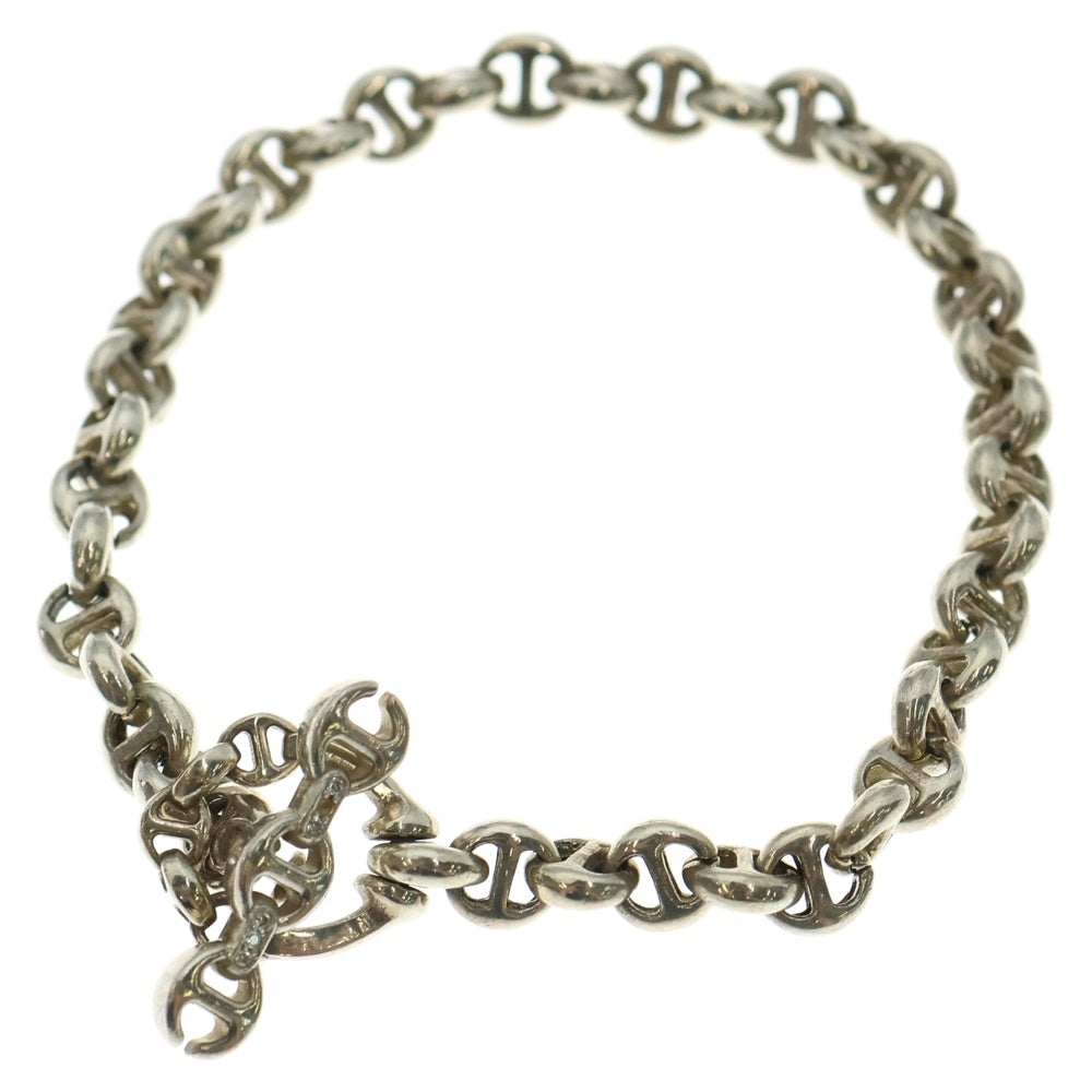 HOORSENBUHS(ホーセンブース) 5MM OPEN-LINK BRACELET 6Pダイヤモンド オープンリンク ブレスレット 8インチ シルバー