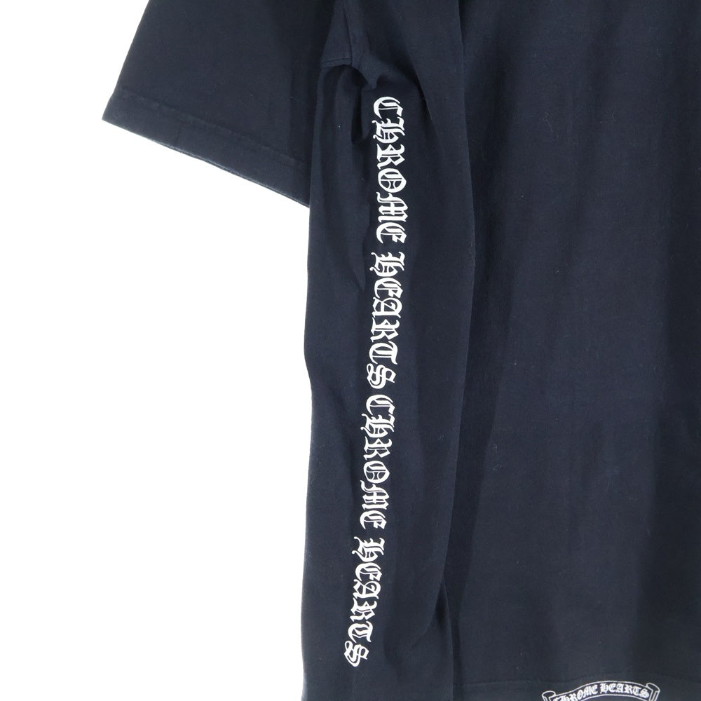 CHROME HEARTS(クロムハーツ) NYC NECK LOGO S/S TEE ネック ロゴ プリント 半袖Tシャツ カットソー ブラック