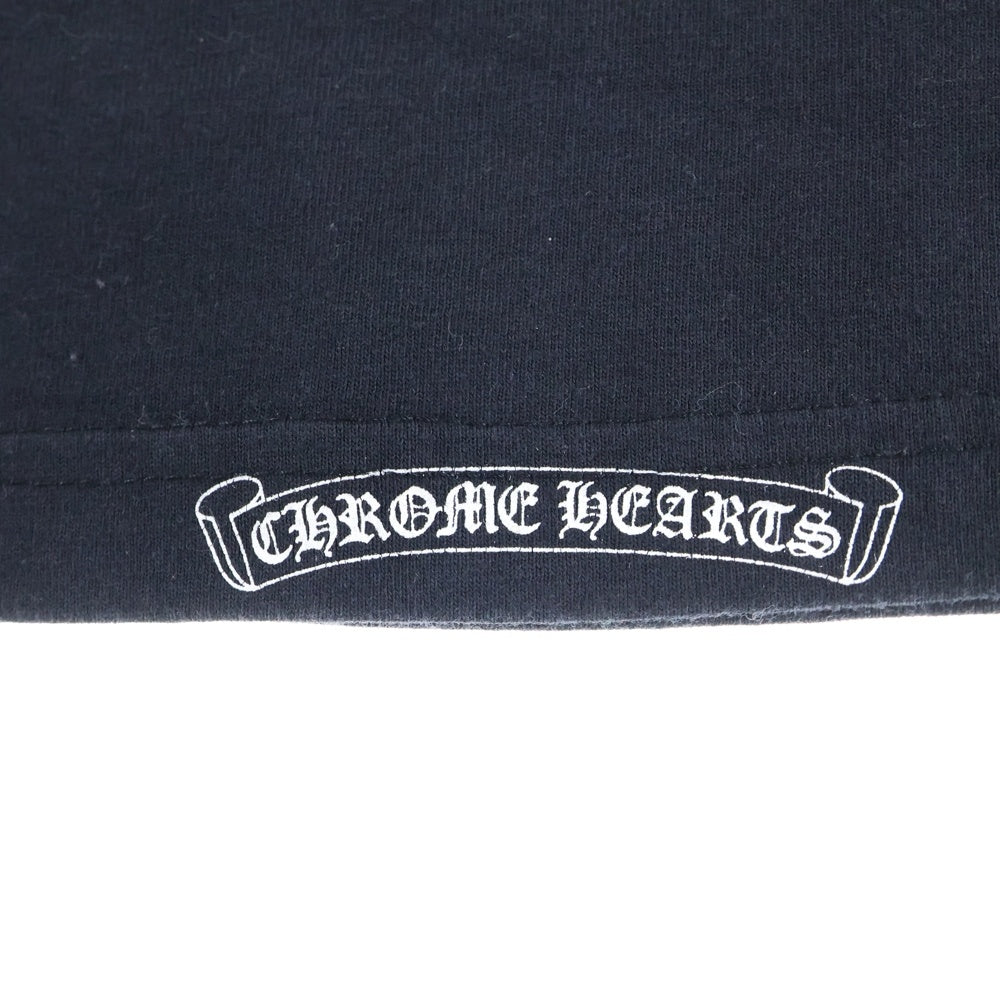 CHROME HEARTS(クロムハーツ) NYC NECK LOGO S/S TEE ネック ロゴ プリント 半袖Tシャツ カットソー ブラック