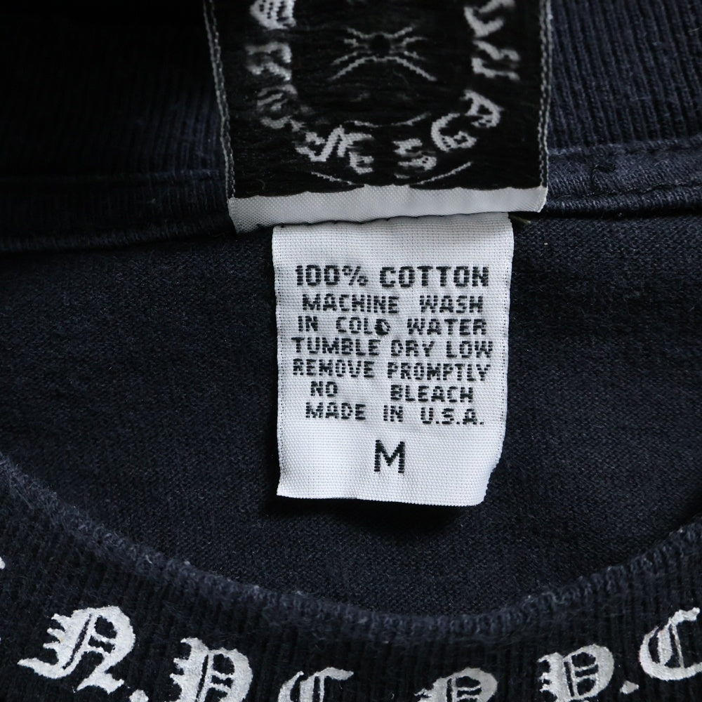 CHROME HEARTS(クロムハーツ) NYC NECK LOGO S/S TEE ネック ロゴ プリント 半袖Tシャツ カットソー ブラック