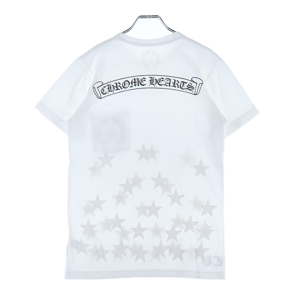 CHROME HEARTS(クロムハーツ) ホースシュー スタープリント 半袖Tシャツカットソー ホワイト