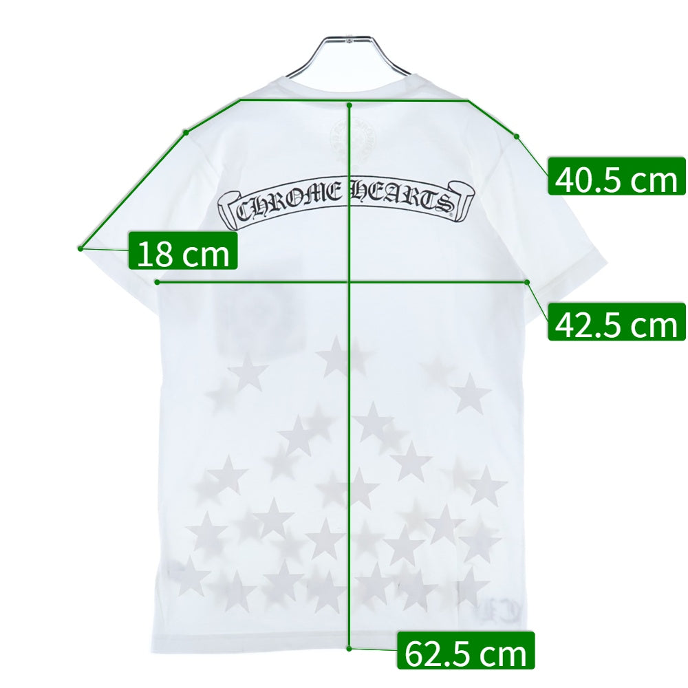 CHROME HEARTS(クロムハーツ) ホースシュー スタープリント 半袖Tシャツカットソー ホワイト