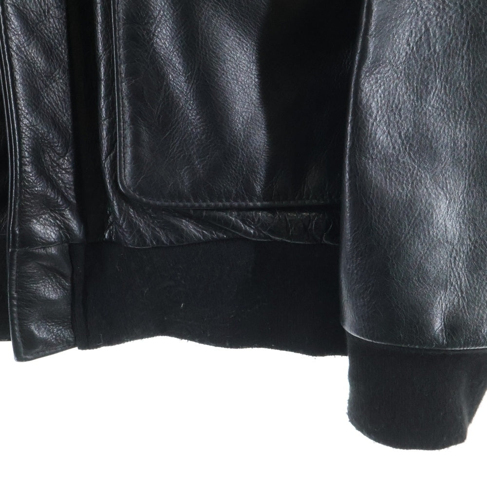 SUPREME(シュプリーム) ×SCHOTT TYPE A-2 Leather Jacket ショット ライダース レザージャケット ブラック