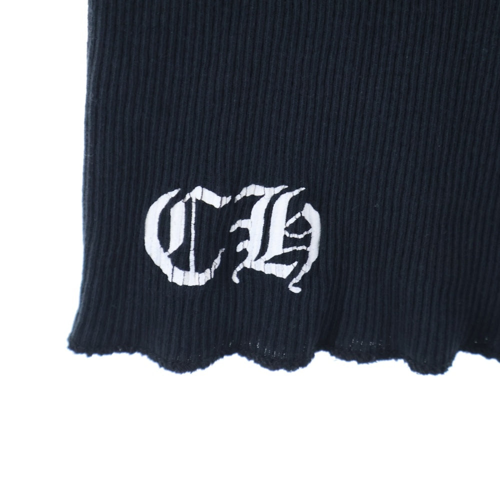 CHROME HEARTS(クロムハーツ) OLD オールド フレア バックプリント リブタンクトップ ノースリーブ ブラック