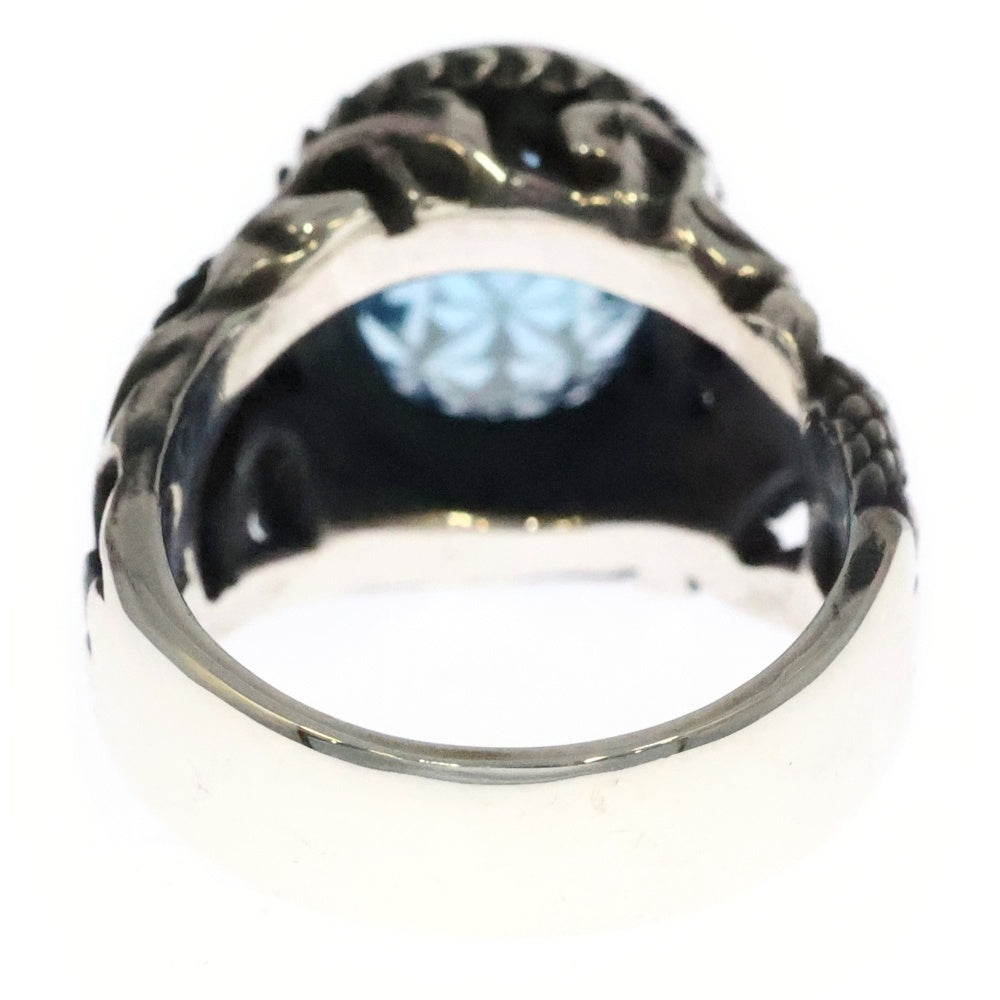 Bloody Mary(ブラッディマリー) 2019 Summer Festival ZILAN ジラン 龍蛇 切子 ブルートパーズ リング 指輪 シルバー/ブルー