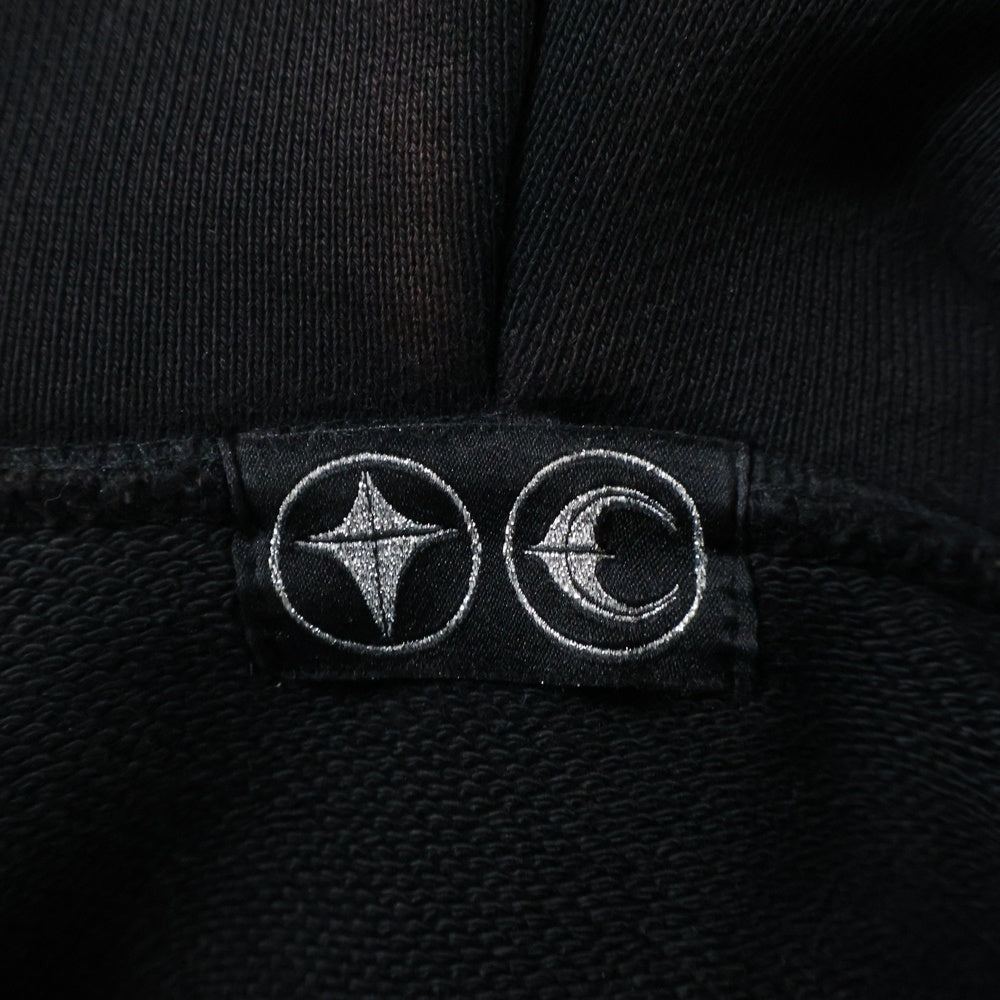 THUG CLUB(サグクラブ) ROCK HOODIE TC24SS0401 ロックフーディ ダメージ加工スウェットパーカー ブラック