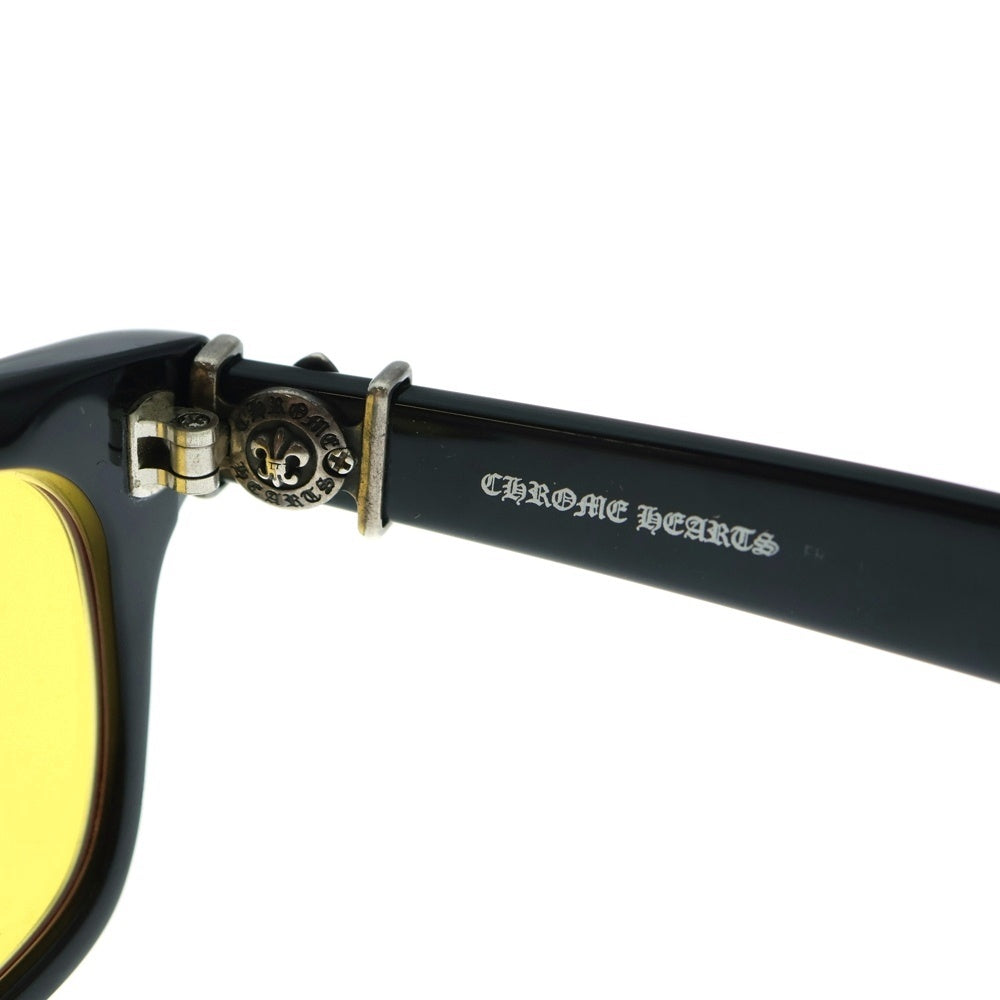 CHROME HEARTS(クロムハーツ) GITTIN ANY ?-A BSフレアテンプル ウェリントン型サングラス 眼鏡 ブラック