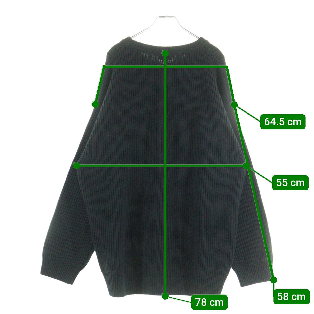 CELINE(セリーヌ) ロゴワッペンオーバーサイズニットセーター 2A19R423P ブラック