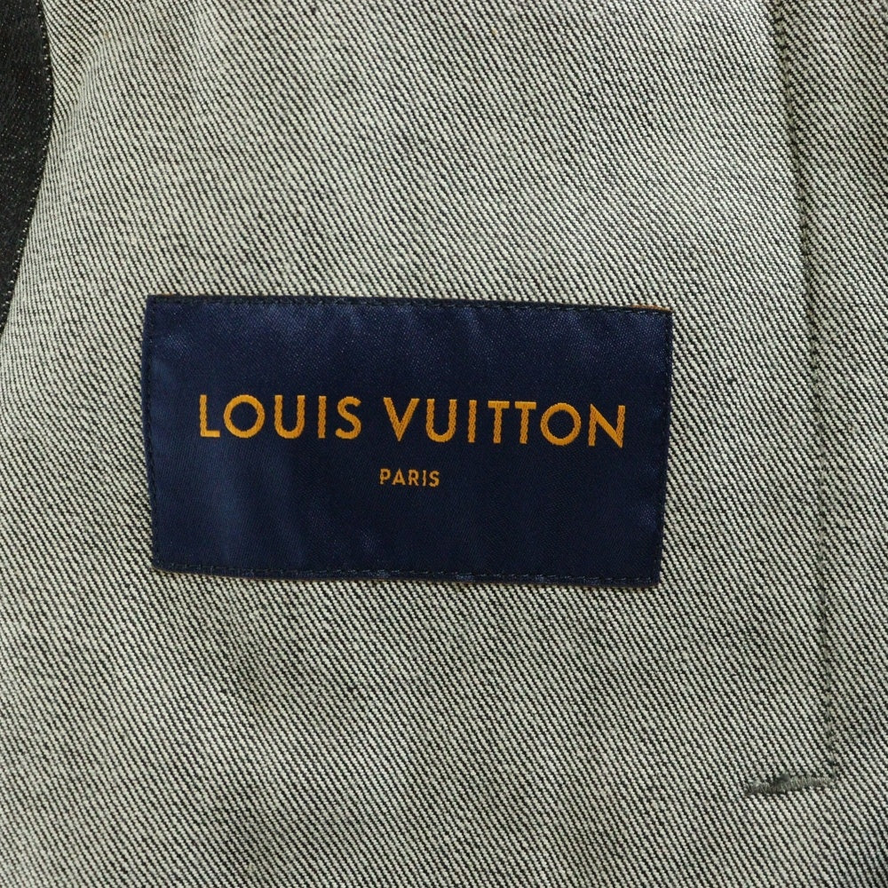 LOUIS VUITTON(ルイヴィトン) 21AW ステープルライン シャドーモノグラム デニムジャケット ブラック RM212Q E53 HLA55W