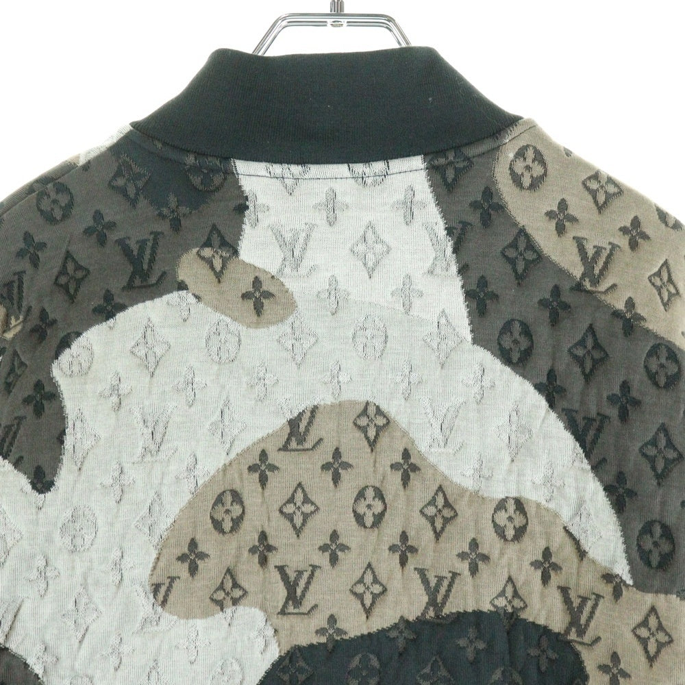 LOUIS VUITTON(ルイヴィトン) ×KID SUPER 23AW Monogram Cotton Jersey Bomber ×キッドスーパー モノグラム カモ柄 ボンバージャケット ブラック/ホワイト RM232 AFR HPY78W