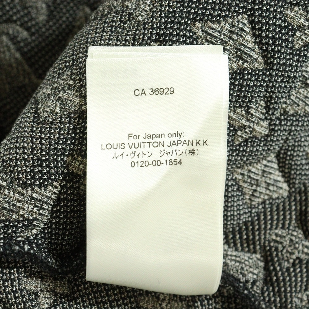 LOUIS VUITTON(ルイヴィトン) ×KID SUPER 23AW Monogram Cotton Jersey Bomber ×キッドスーパー モノグラム カモ柄 ボンバージャケット ブラック/ホワイト RM232 AFR HPY78W