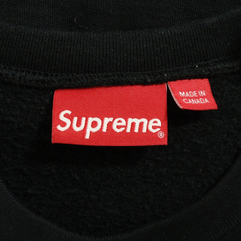 SUPREME(シュプリーム) 22AW Box Logo Sweatshirt ボックスロゴ クルーネックスウェット ブラック