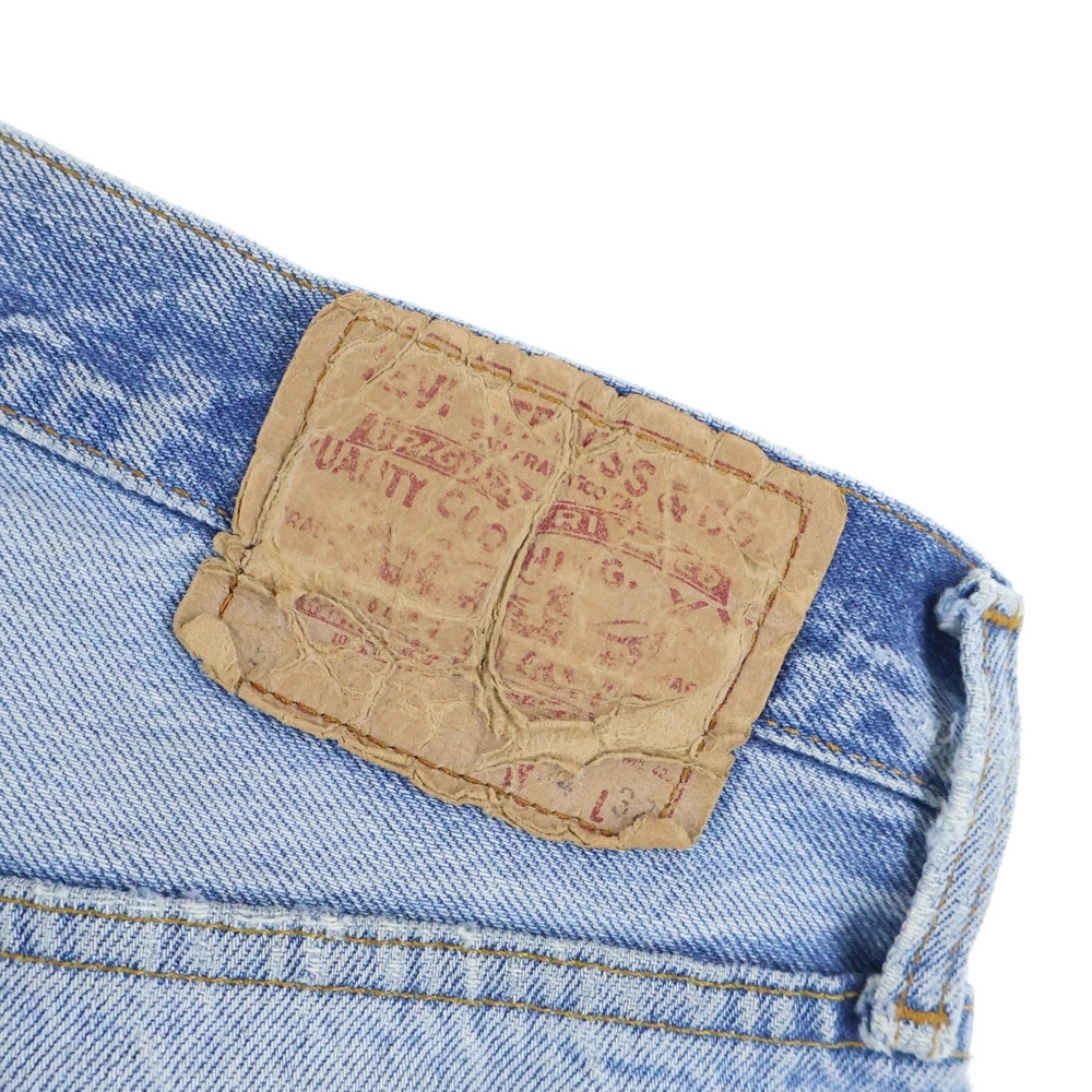 Levi's(リーバイス) ×About Dreams 501 Butterfly Denim ×アバウトドリームズ バタフライプリント リメイクデニムパンツ インディゴ