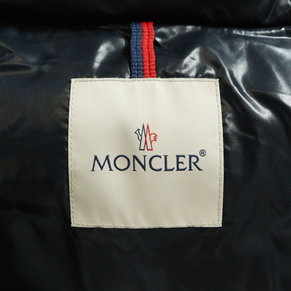 MONCLER(モンクレール) ×KITH PELAT CLASSIC BOX LOGO DOWN VEST C20964330805 ×キス クラシックボックスロゴ トリコロール ダウンベスト ホワイト/レッド/ネイビー
