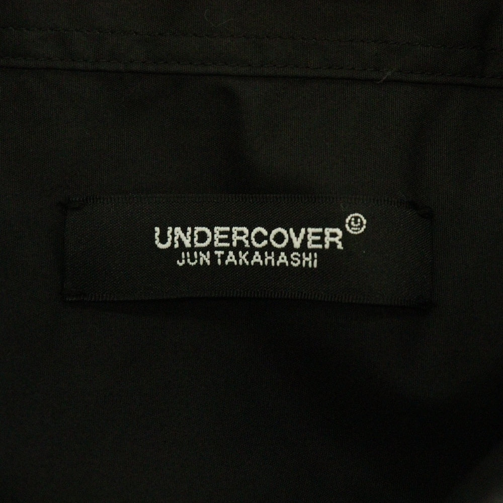 UNDERCOVER(アンダーカバー) 25SS ロゴプリントコットンブロード半袖シャツ ブラック UC1E9401-1