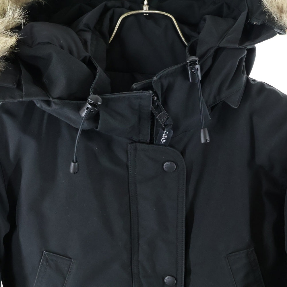 CANADA GOOSE(カナダグース) TRILLIUM PARKA 6660LA トリリウムパーカー ワッペンロゴ ジップアップ フード付きダウンジャケット レディース ブラック