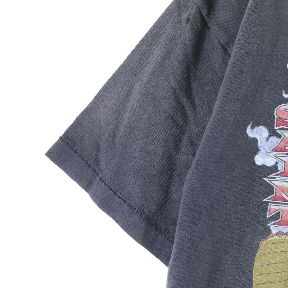 SAINT MICHAEL(セントマイケル) ONE PIECE OP_SS T-Shirt ワンピース ルフィ ヴィンテージ加工 プリント 半袖Tシャツ グレー