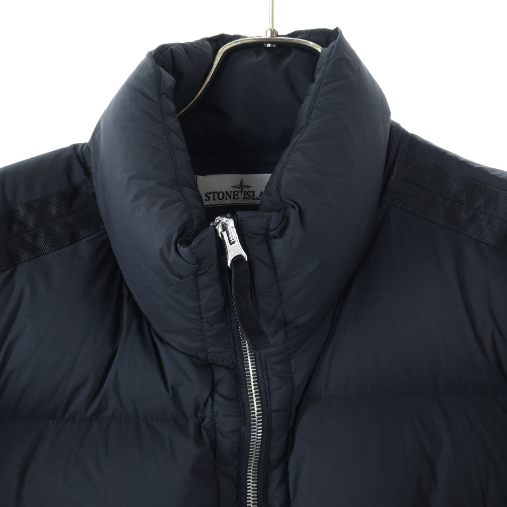 STONE ISLAND(ストーンアイランド) 24AW SEAMLESS TUNN EL NYLON DOWN 811543028 ダウンジャケット スタンドカラー ナイロン ジップアップジャケット ブラック