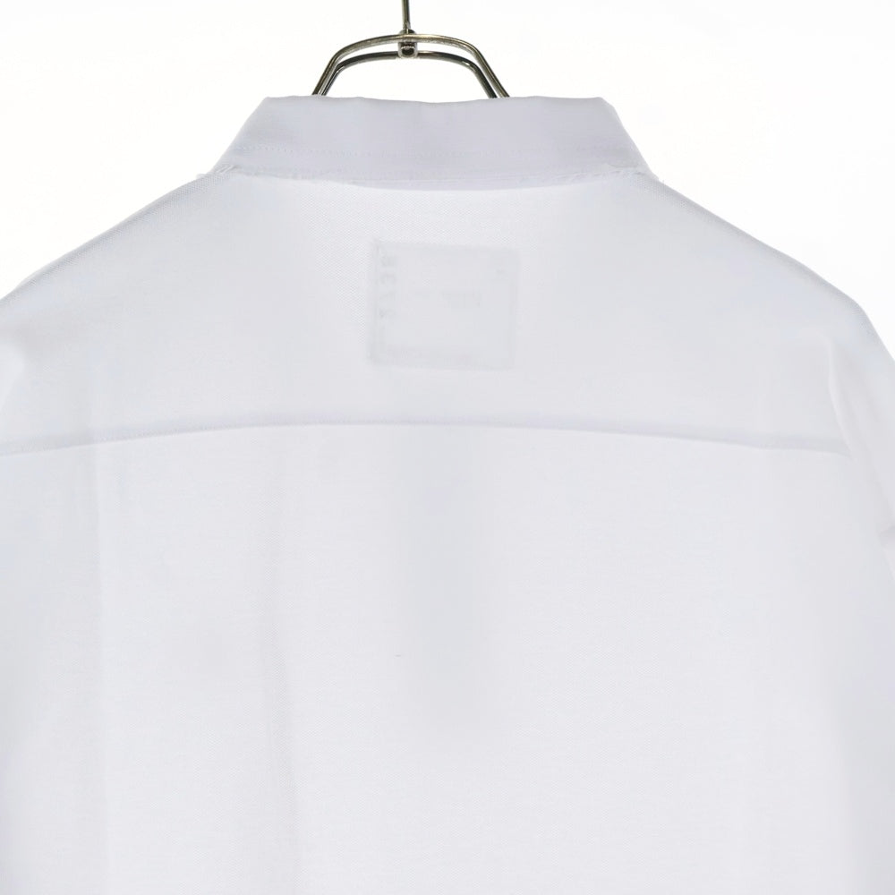 Sacai(サカイ) 22SS S pique polo Shirt 22-02738M ロゴ刺繍 カットアウト 半袖ポロシャツ ホワイト