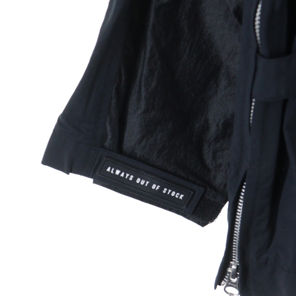 ALWAYS OUT OF STOCK(オールウェイズアウトオブストック) FATIGUE 2B W JACKET HA-024102112 ファティーグ 2B ナイロン ダブルジャケット ブラック