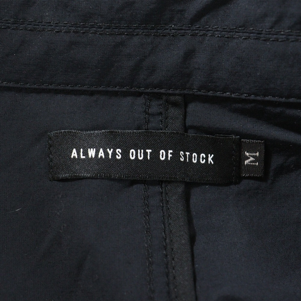 ALWAYS OUT OF STOCK(オールウェイズアウトオブストック) FATIGUE 2B W JACKET HA-024102112 ファティーグ 2B ナイロン ダブルジャケット ブラック