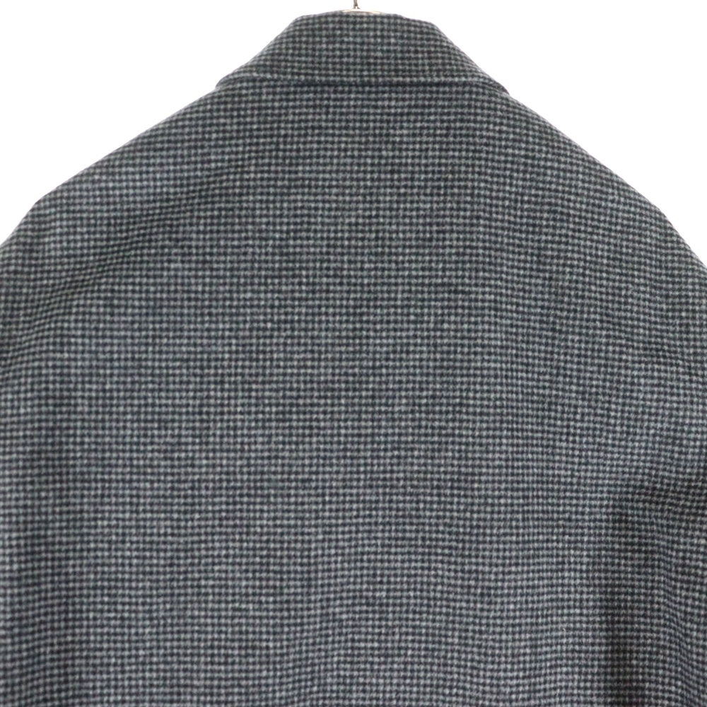 NO BRAND(ノーブランド) TED BAKER ウール混 チェック スタンドカラージャケット グレー