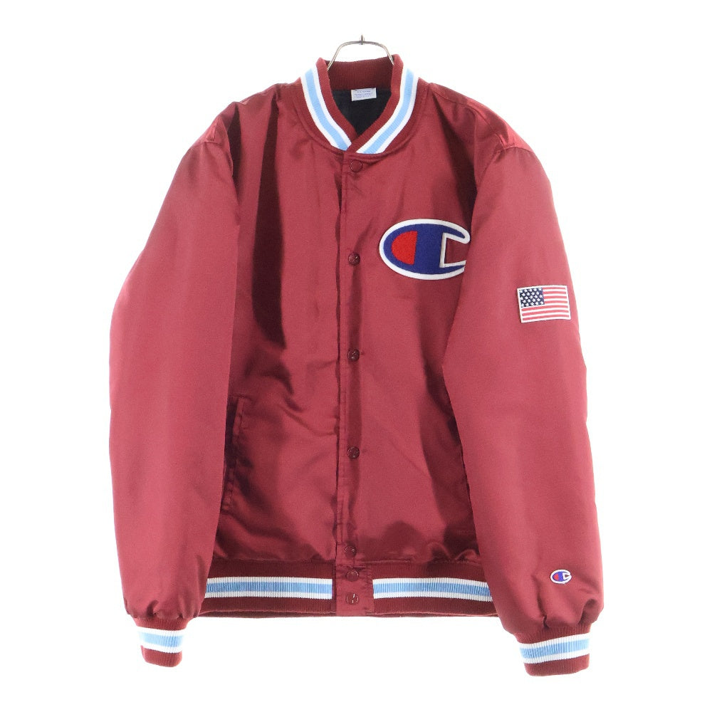 CHAMPION(チャンピオン) Baseball JKT C3-G612 ベースボールジャケット レッド