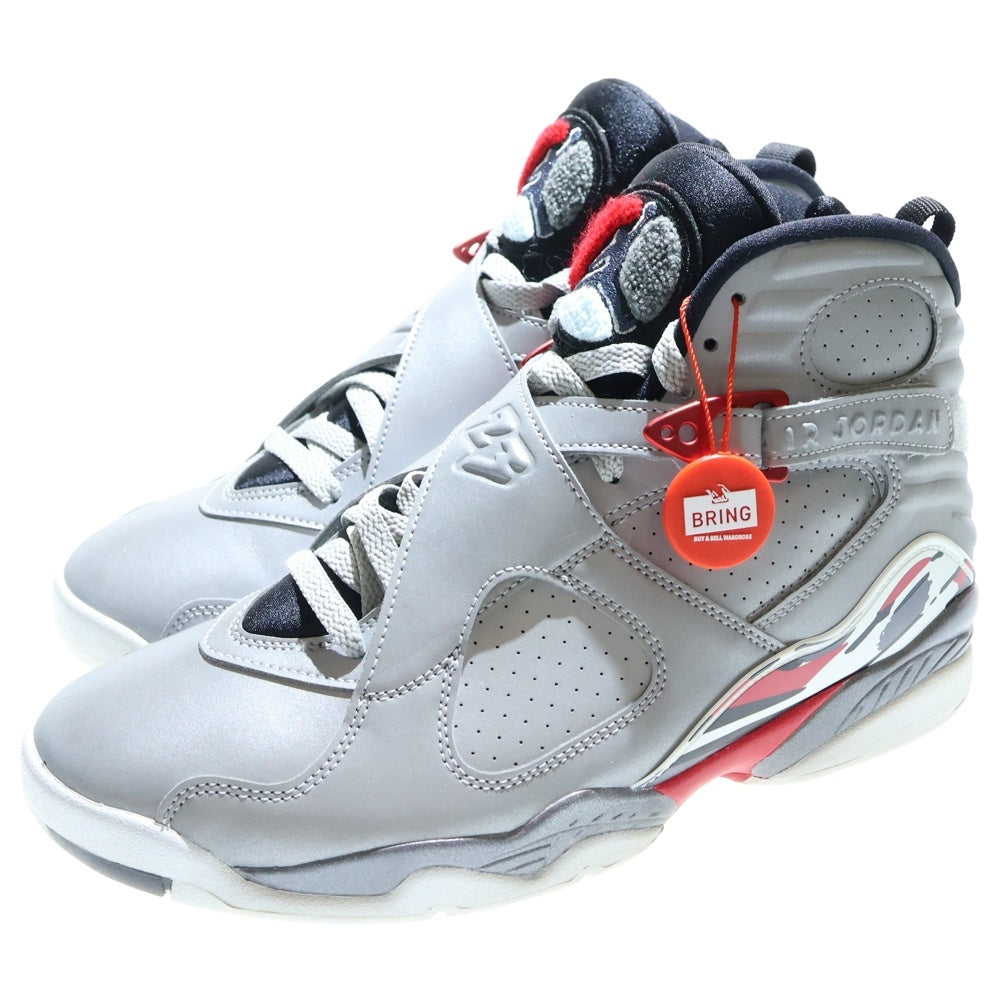NIKE(ナイキ) AIR JORDAN 8 RETRO SP Reflect Silver CI4073-001 エアジョーダン8 リフレクトシルバー ハイカットスニーカー シルバー US10/28.0cm