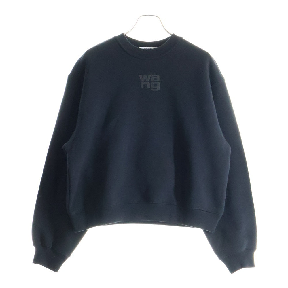 ALEXANDER WANG(アレキサンダーワン) ロゴプリント クルーネック スウェットシャツ トレーナー ブラック 4CC3221360