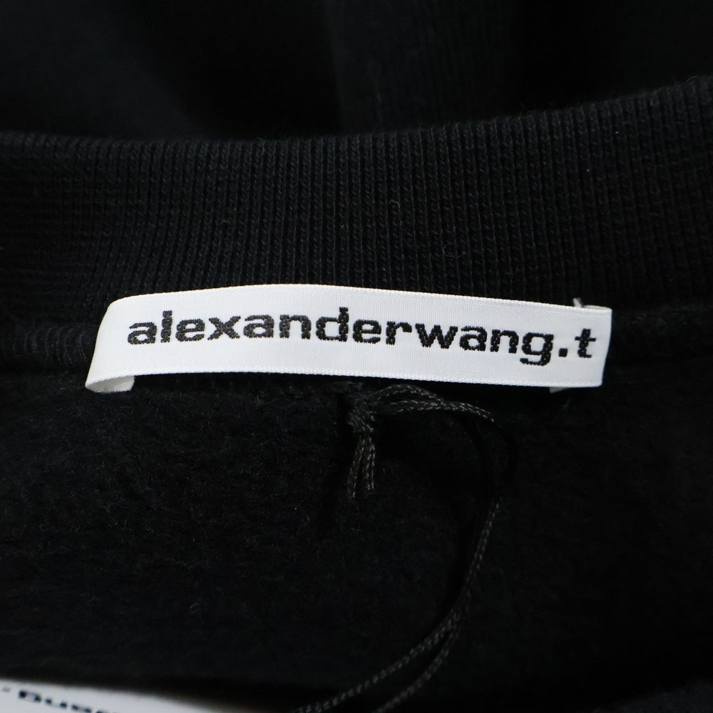 ALEXANDER WANG(アレキサンダーワン) ロゴプリント クルーネック スウェットシャツ トレーナー ブラック 4CC3221360