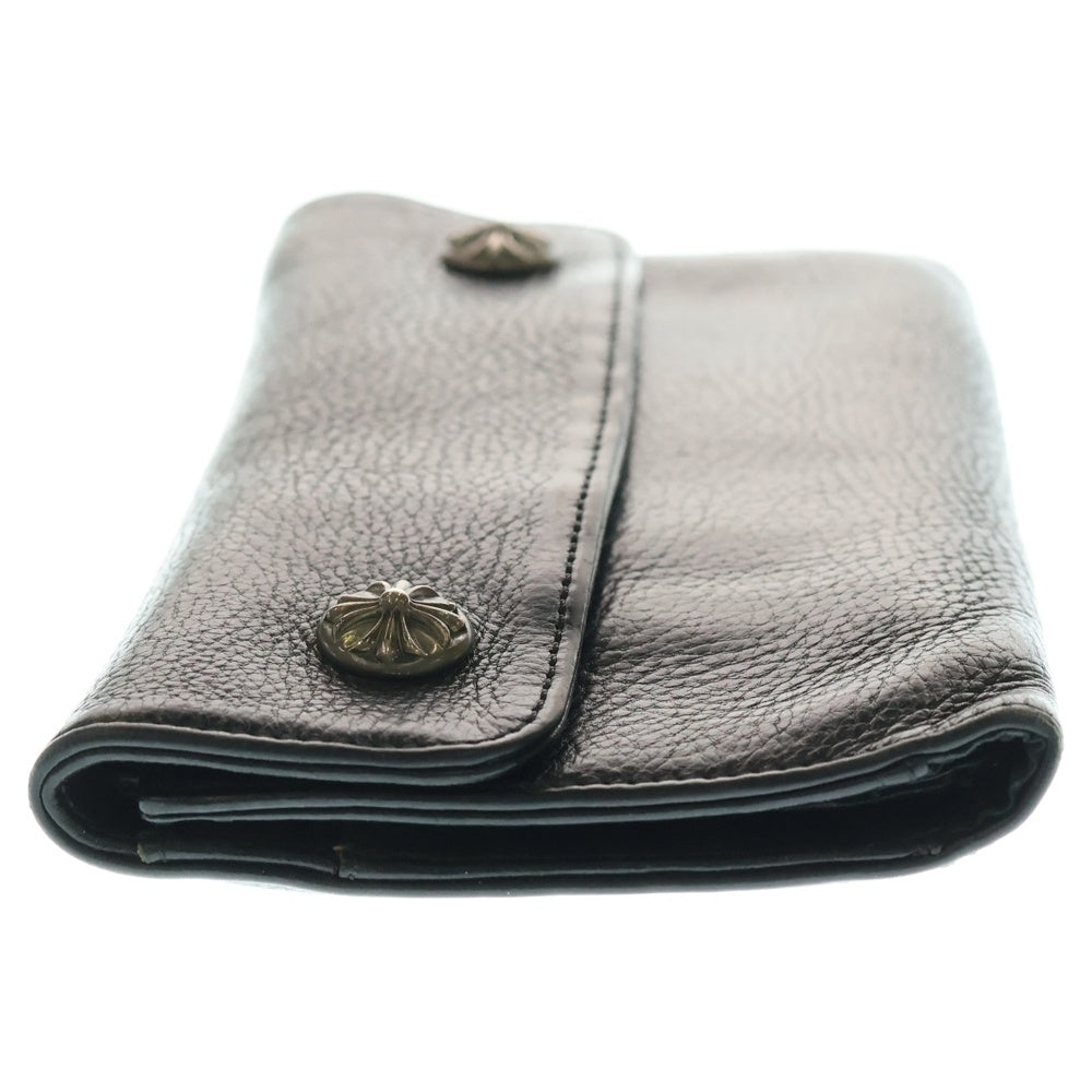 CHROME HEARTS(クロムハーツ) WAVE ウェーブ レザーウォレット 財布 ブラック BCA374