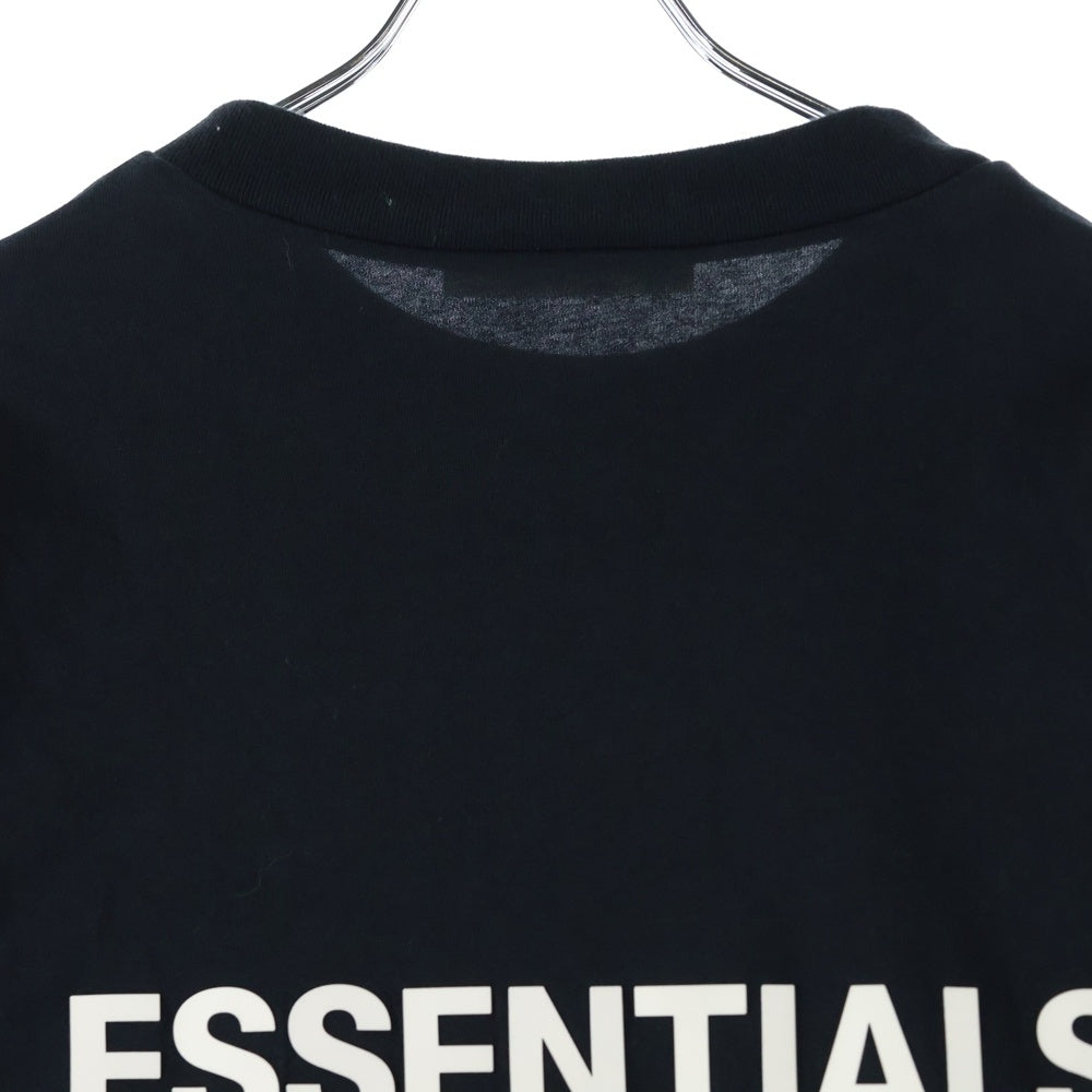 ESSENTIALS FEAR OF GOD(エッセンシャル フィアオブゴッド) ラバーロゴ モックネック 長袖Tシャツ カットソー ブラック