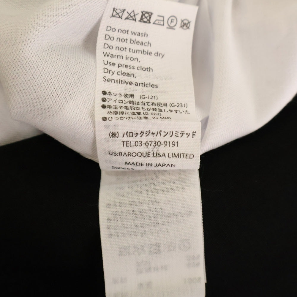 ENFOLD(エンフォルド) レーヨン混 ノーカラーコート ブラック レディース 300BS330-2560