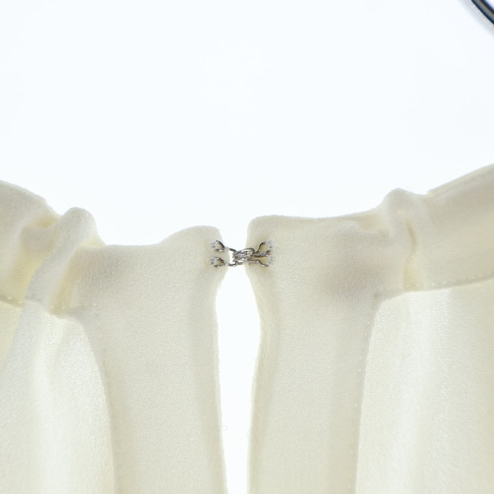 TOMORROWLAND(トゥモローランド) シックアムンゼンドローストリングネック 半袖ブラウス ホワイト レディース