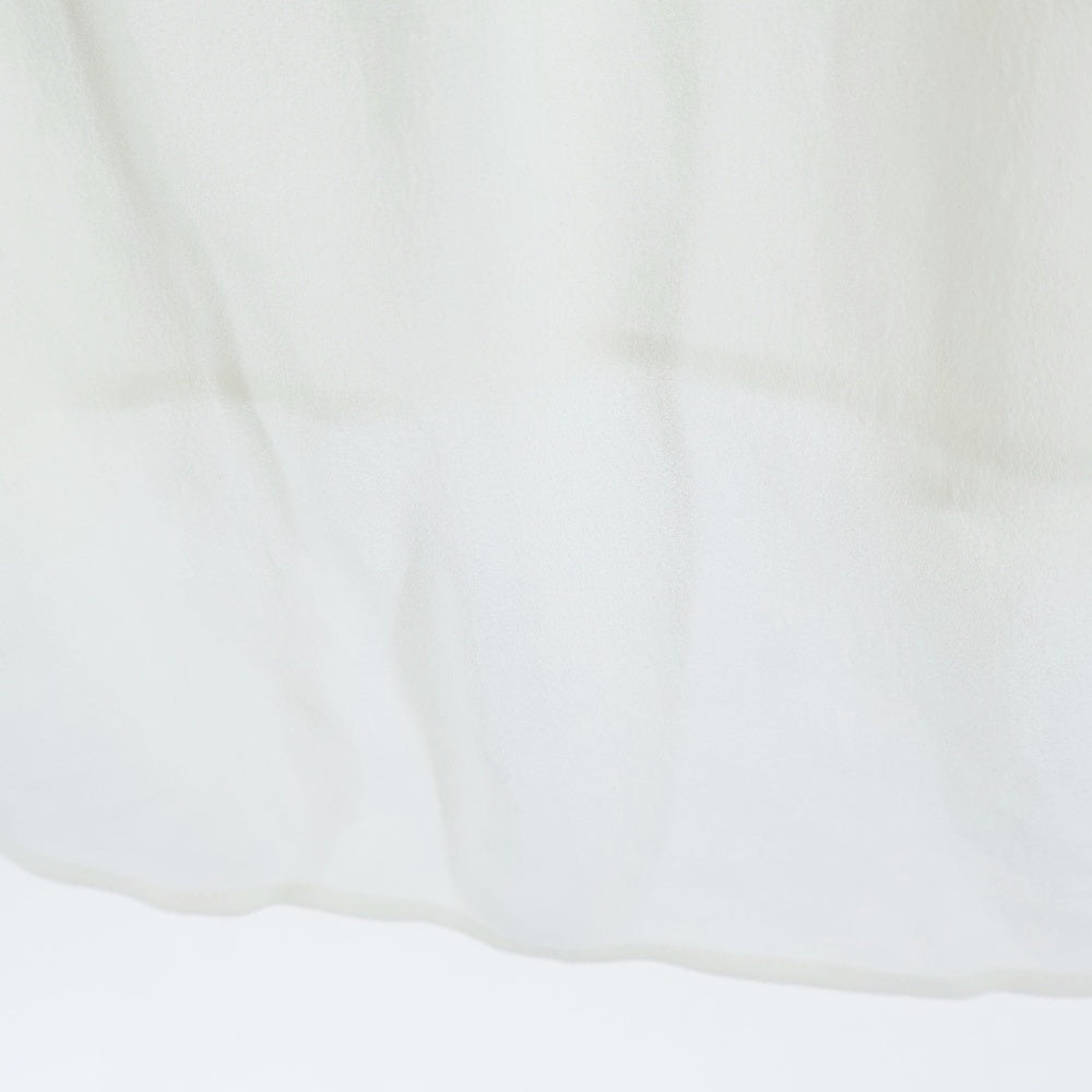 TOMORROWLAND(トゥモローランド) シックアムンゼンドローストリングネック 半袖ブラウス ホワイト レディース