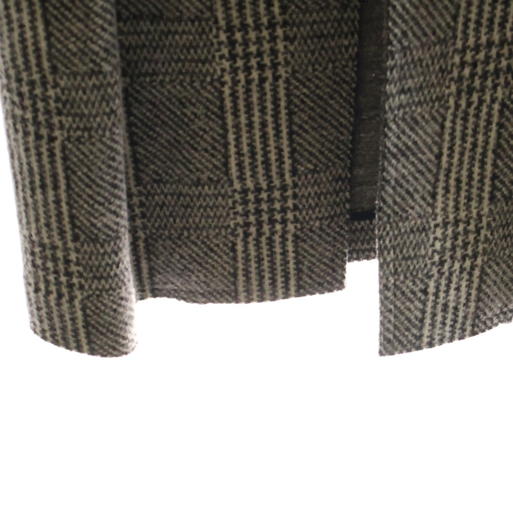 DES PRES(デプレ) チェック ウール コート グレー レディース 22-08-75-08301