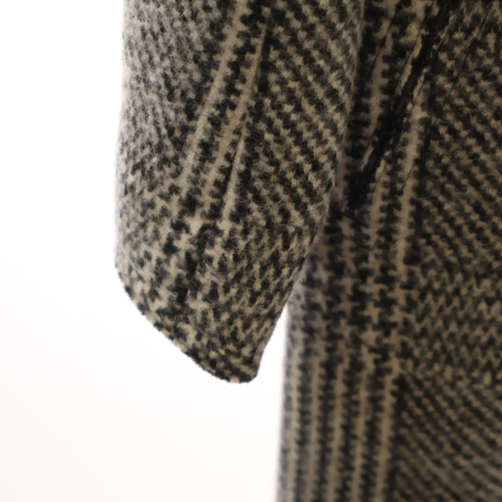 DES PRES(デプレ) チェック ウール コート グレー レディース 22-08-75-08301