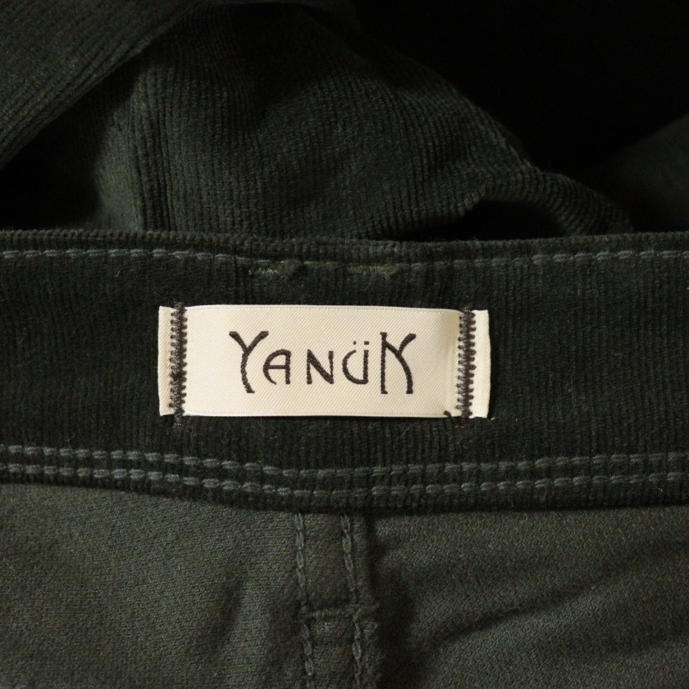 YANUK(ヤヌーク) コーデュロイ ジップフライ パンツ カーキ レディース 57163219