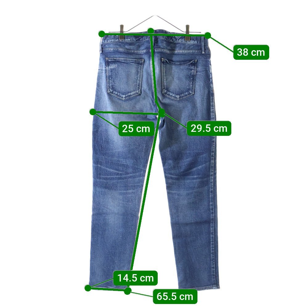 upper hights(アッパーハイツ) THE STELLA 980219 ジップフライ デニム パンツ インディゴ レディース