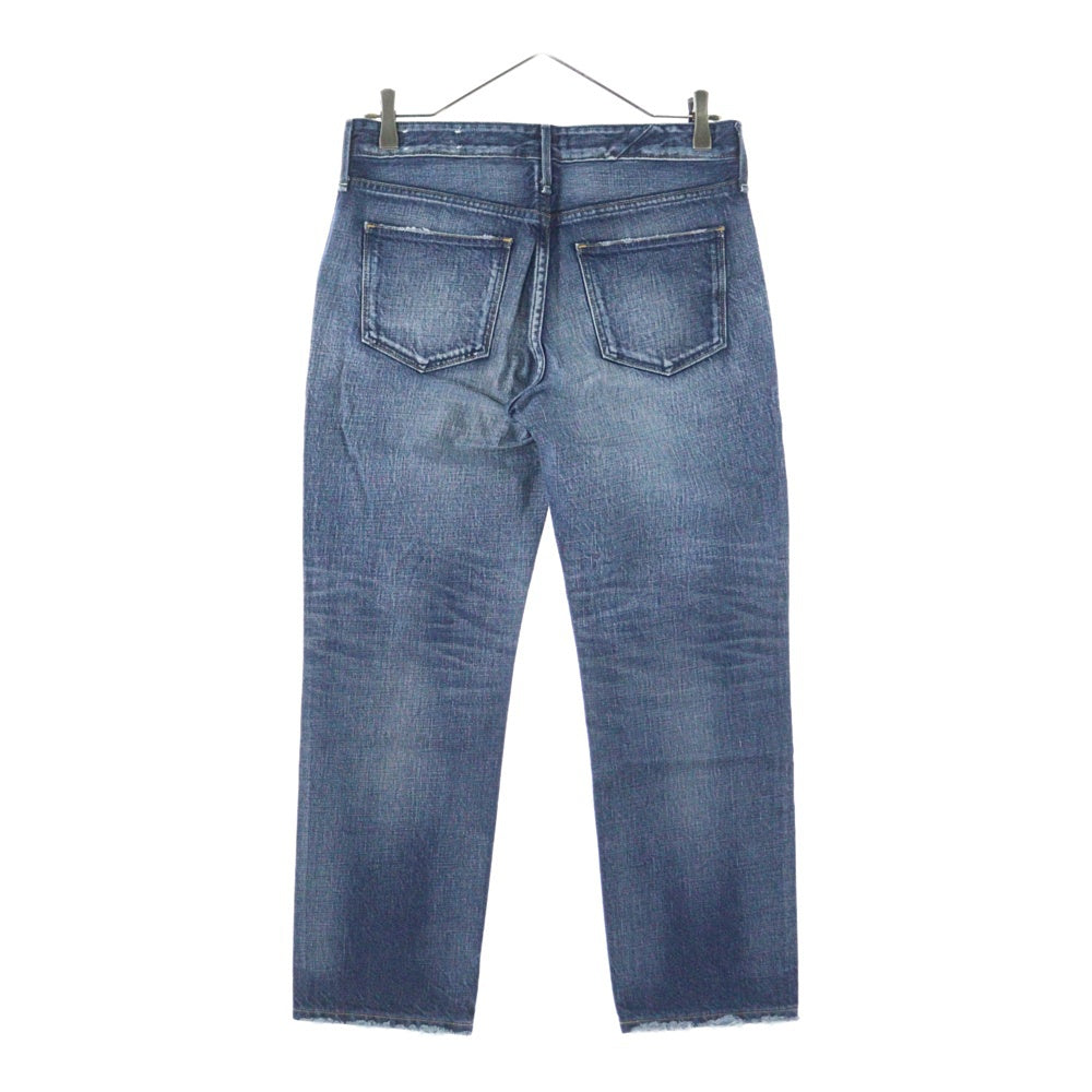 NO BRAND(ノーブランド) upper hights 187107 ジップフライ デニム パンツ インディゴ レディース