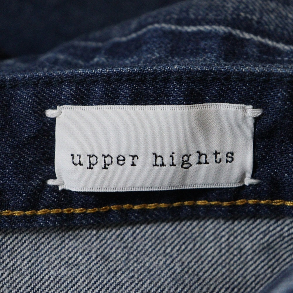NO BRAND(ノーブランド) upper hights 187107 ジップフライ デニム パンツ インディゴ レディース
