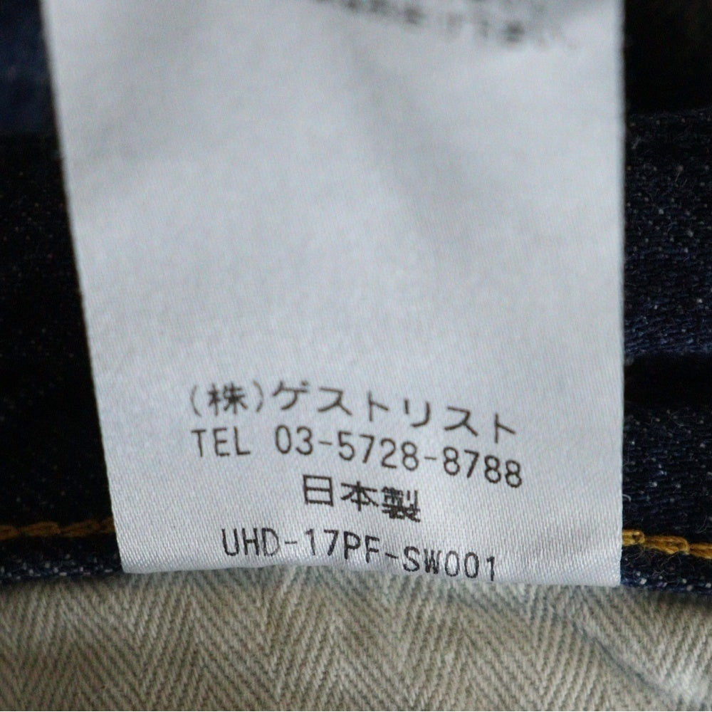 NO BRAND(ノーブランド) upper hights 187107 ジップフライ デニム パンツ インディゴ レディース