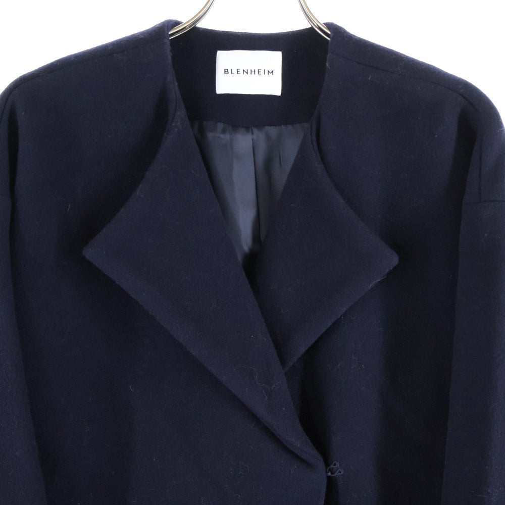 NO BRAND(ノーブランド) BLENHEIM U223-018 ウール コート ネイビー レディース